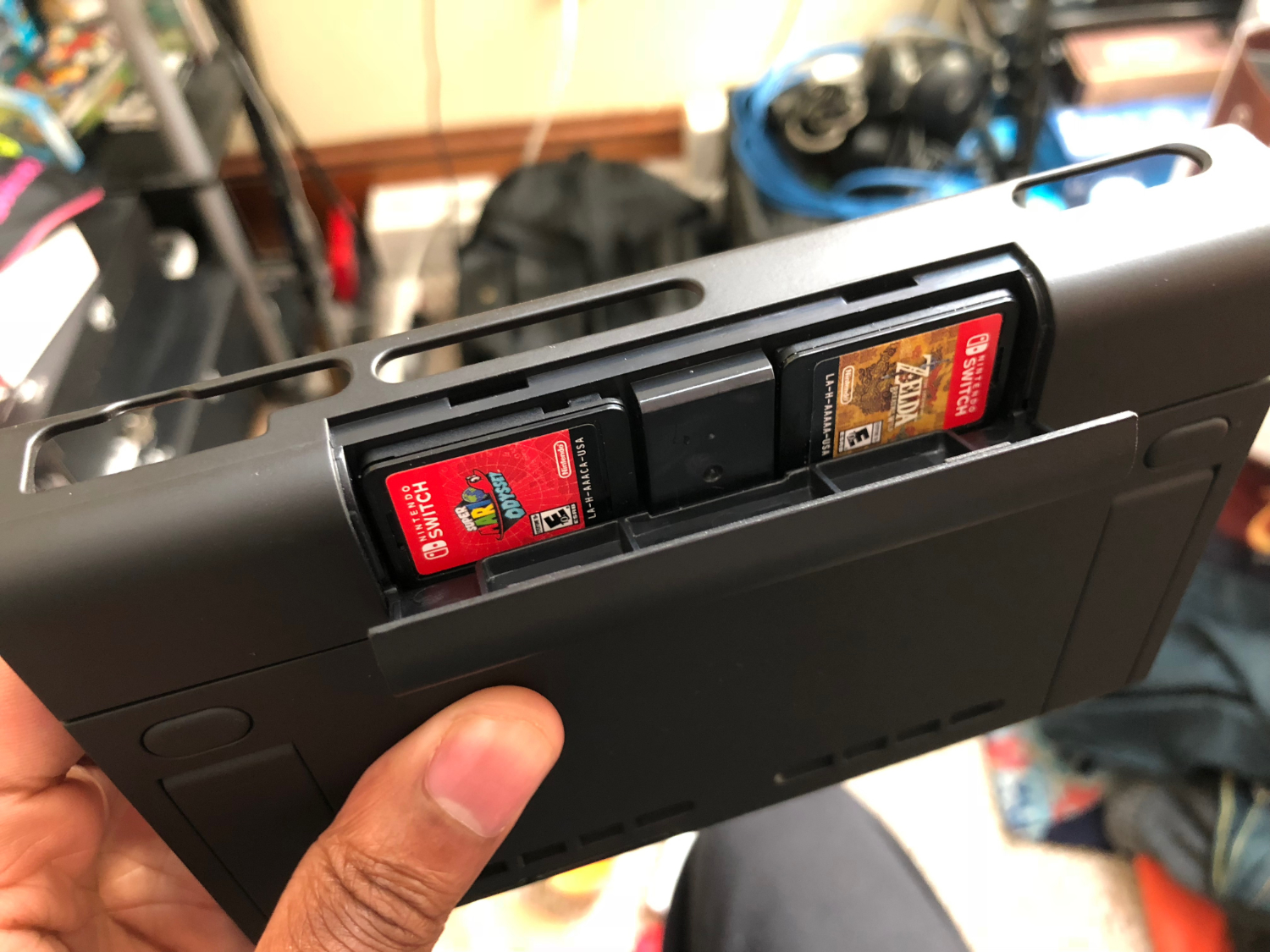 Game compartment on the back