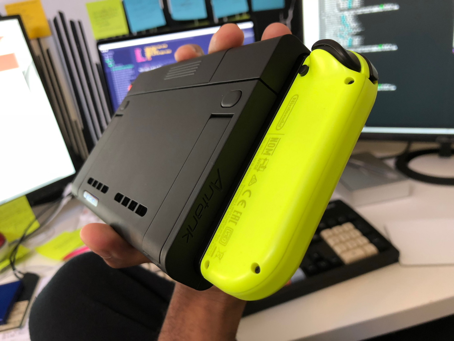 Side of case with Switch