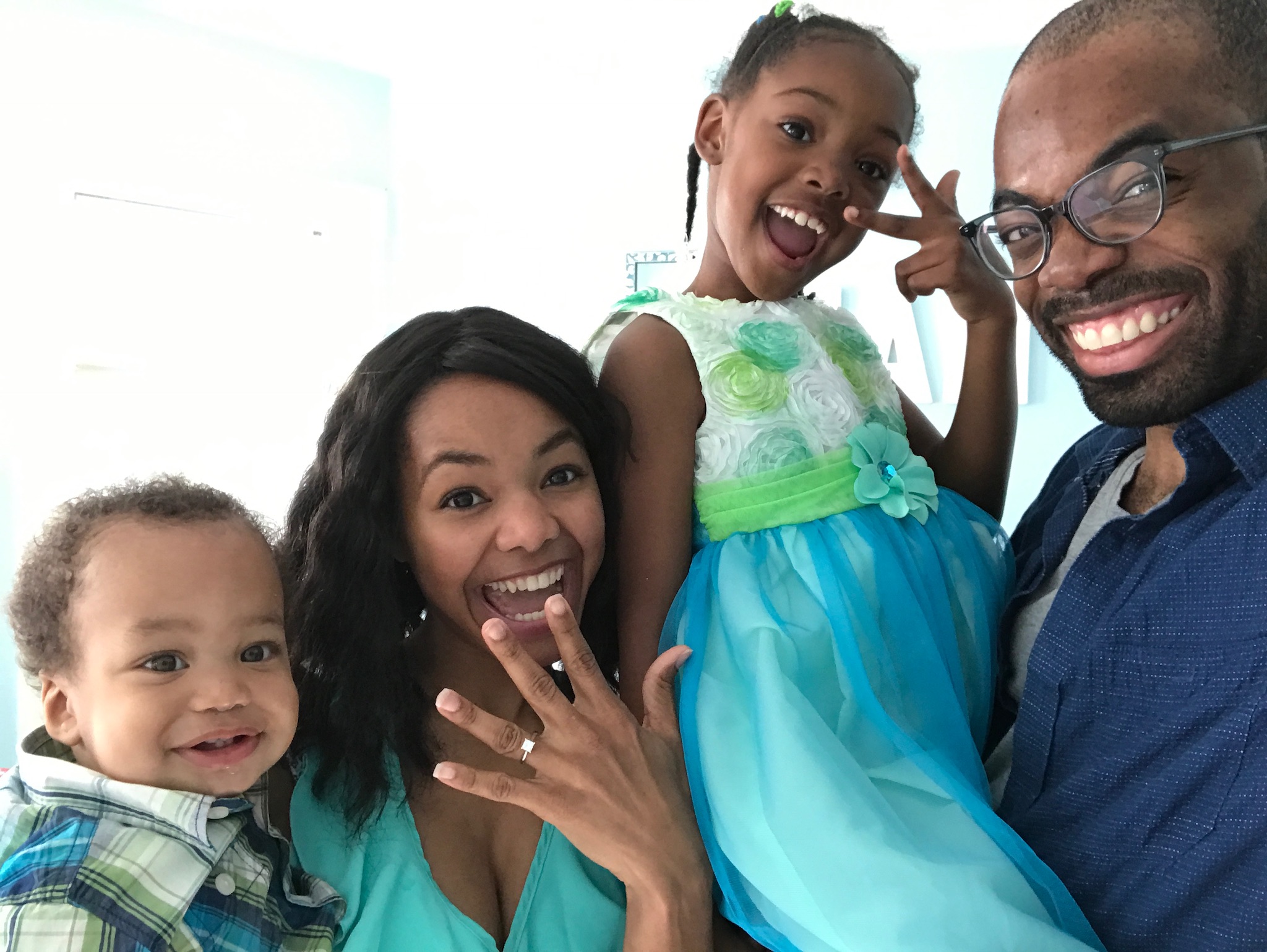 Please ignore the fact that all of us are looking at ourselves and not the camera