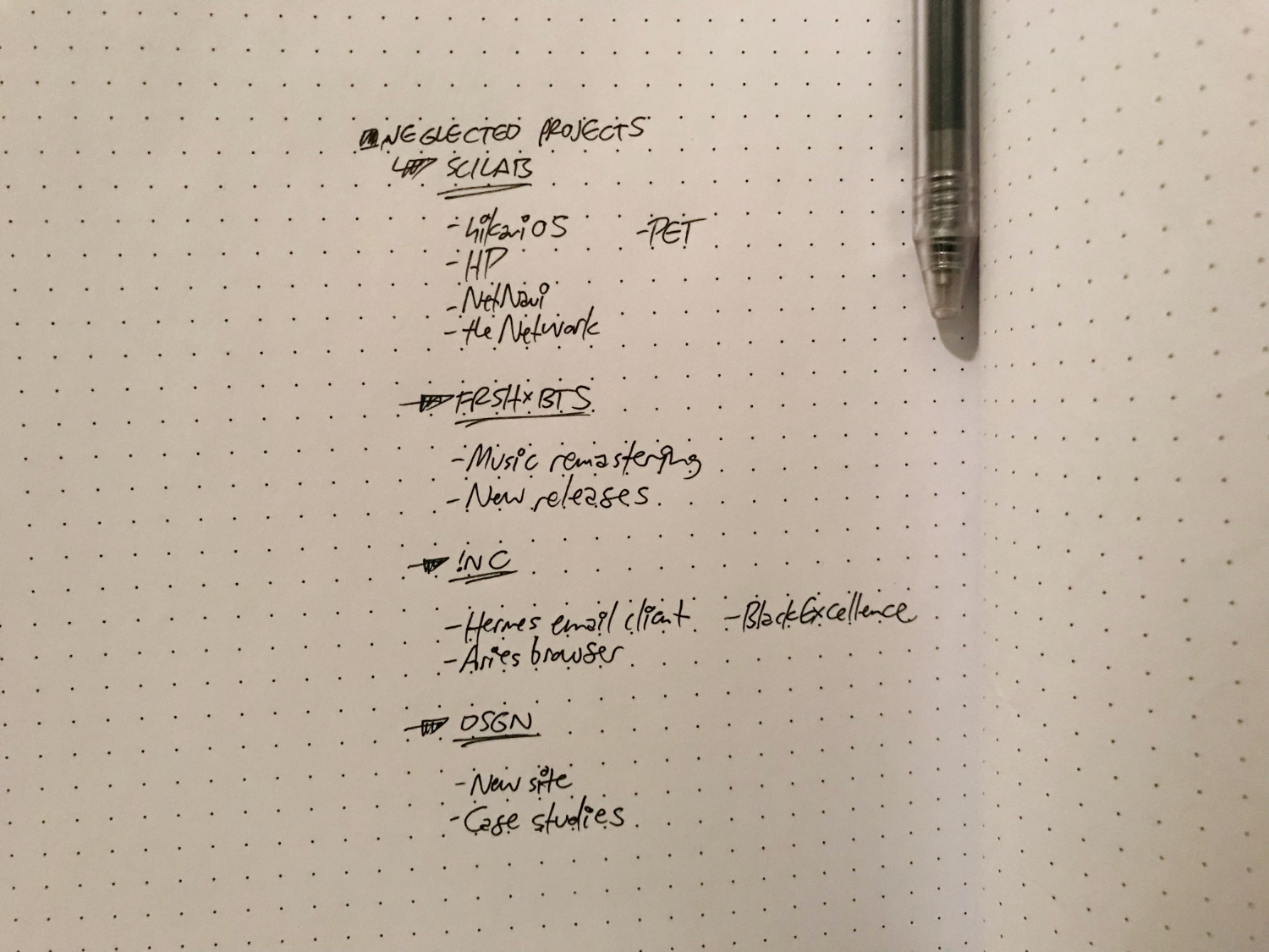 Some of my neglected projects