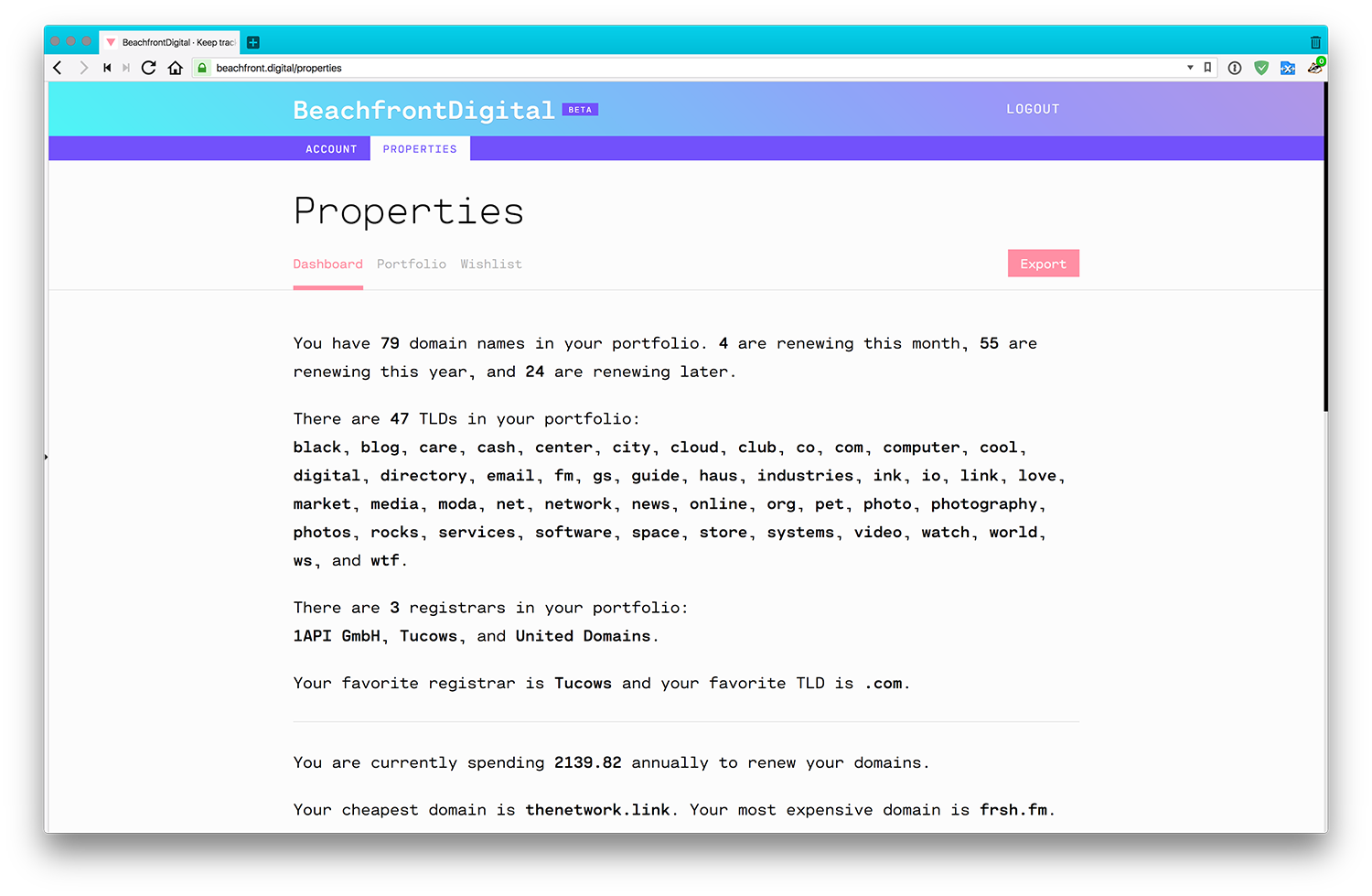 Analytical shot of BeachfrontDigital