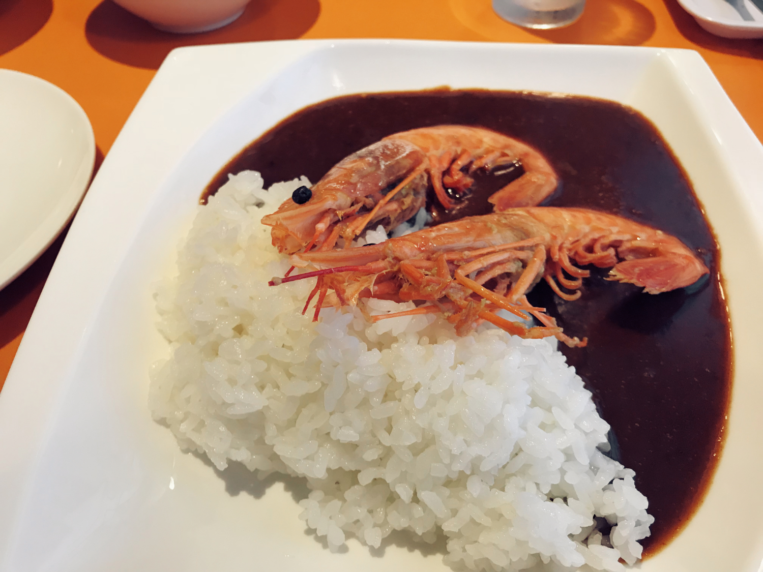 Shrimp curry at Mt Fuji